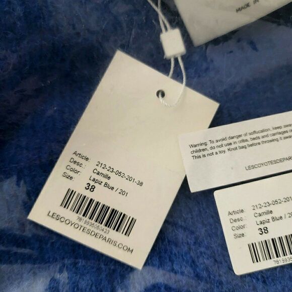 Les Coyotes de Paris - Camille Sweater Blue - 38, 40 - Alpaca | Wool $495 - Picture 8 of 11